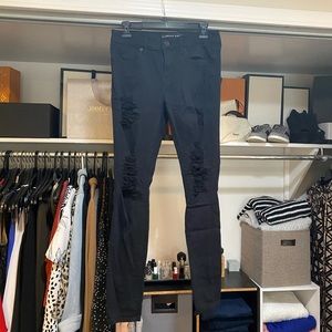Ripped Black Express Jeans Size 4